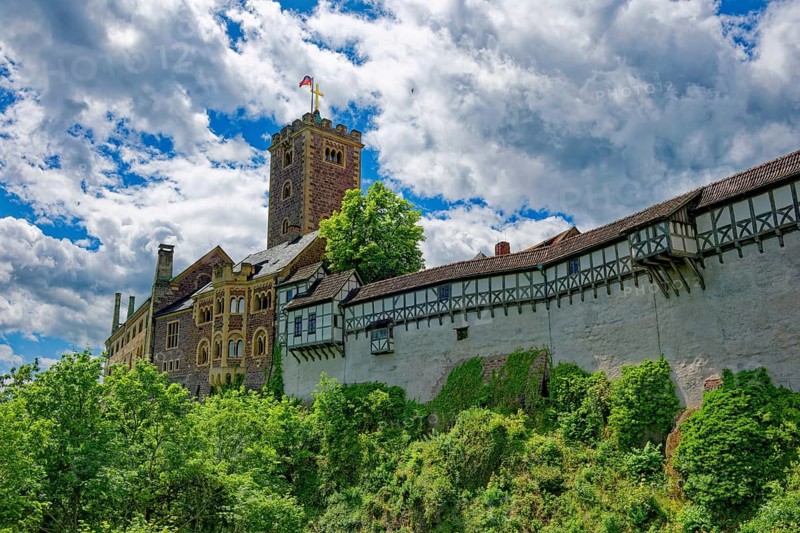 Wartburg, castle in the Thuringian Forest, UNESCO World Heritage, Eisenach, Thuringia, Germany
