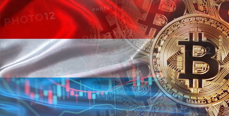 Bitcoin cryptocurrency with Luxembourg flag, Investors in cryptocurrency and Blockchain with Luxembourgish flag