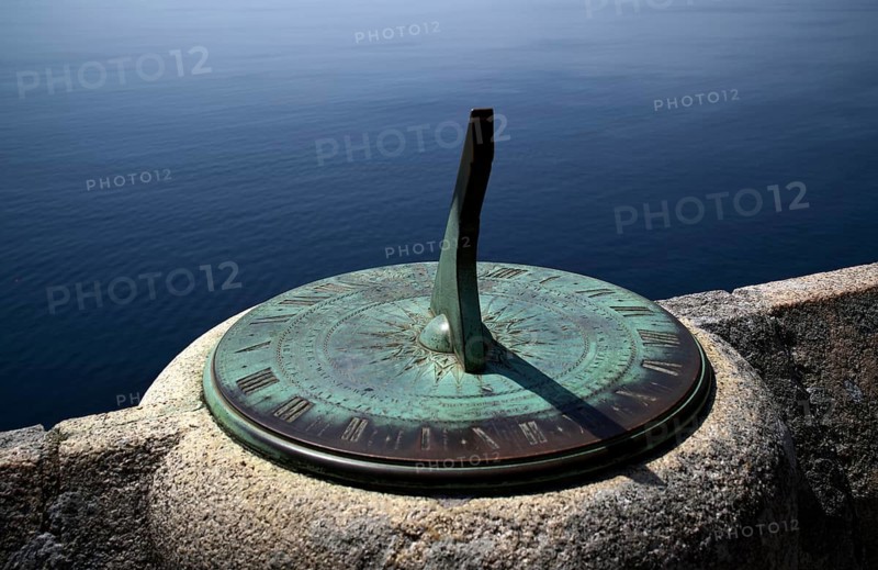 Sundial, St Michael's Mount, Cornwall, England, Great Britain, Great Britain
