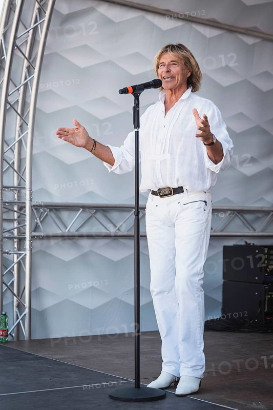 Open-air concert on 27 June 2026 by Hansi Hinterseer at the Medrig Alm in See im Paznaun Austria to mark the start of the summer season. Around 2, 000 visitors celebrated the start of the Paznaun mountain summer together with locals, families and fans of Schlager music