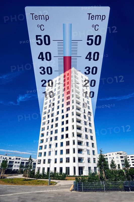 Symbolic image, values of the century, climate crisis, living at maximum temperatures, danger to children and elderly people, carbon dioxide CO2, climate protection, livable world, nature protection, biodiversity, species extinction, industrial emission, ecosystem diversity, drought, heat, crop failures, famines worldwide, water scarcity, floods, heat records, melting ice, desertification