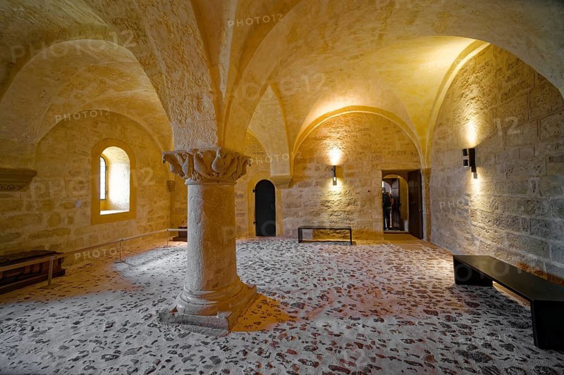 Knights' Hall, Wartburg Castle in the Thuringian Forest, UNESCO World Heritage Site, interior view, Eisenach, Thuringia, Germany