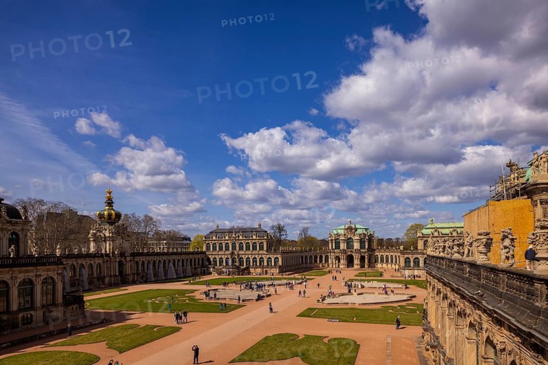 Dresdner Zwinger, Lustgarten, Dresden, Saxony, Germany