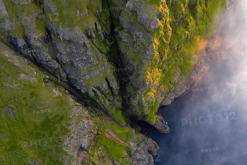 Rugged cliffs, Streymoy island, Faroe Islands, Denmark
