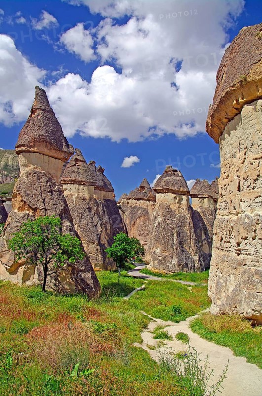 Europe, Turkey, Cappadocia, Cliffs, Cappadocia, Turkey