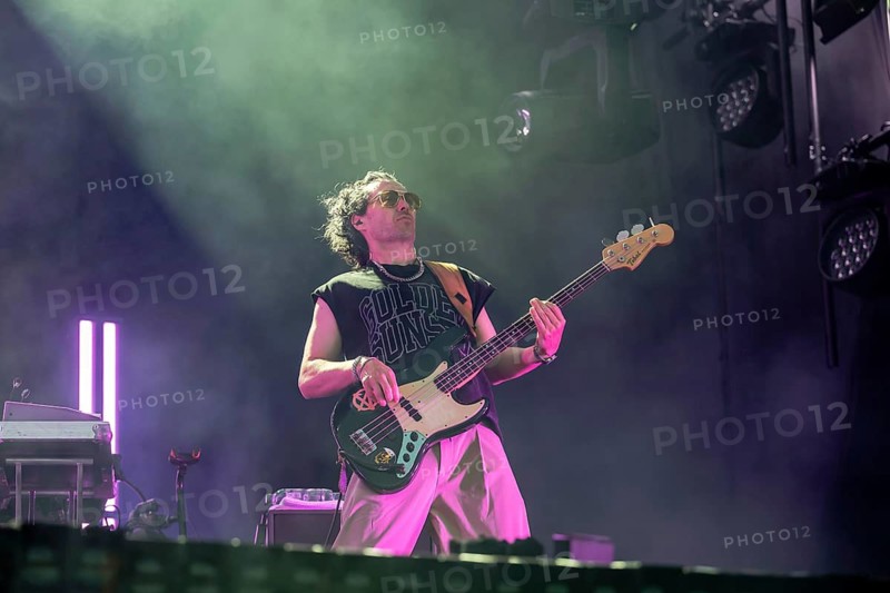 Beat Halberschmidt, bass player from Marteria live at Rock im Park on Zeppelin Field in Nuremberg on 05.06.2026
