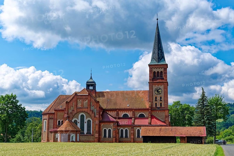 Church of St. James the Apostle, coaxiol aq. Jakuba Apostola, in Scinawka Dolana, German Mittelsteine, Lower Silesia, Poland