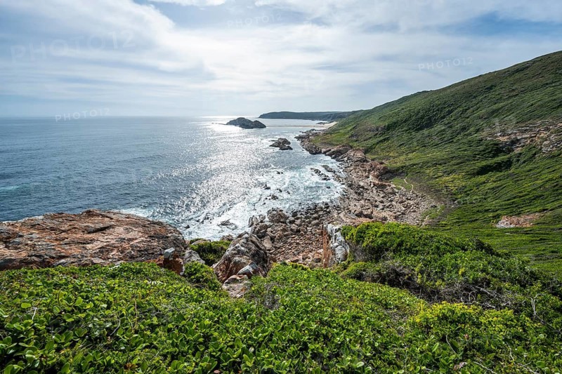 Coast and sea at Robberg Nature Reserve, Plettenberg Bay, South Africa