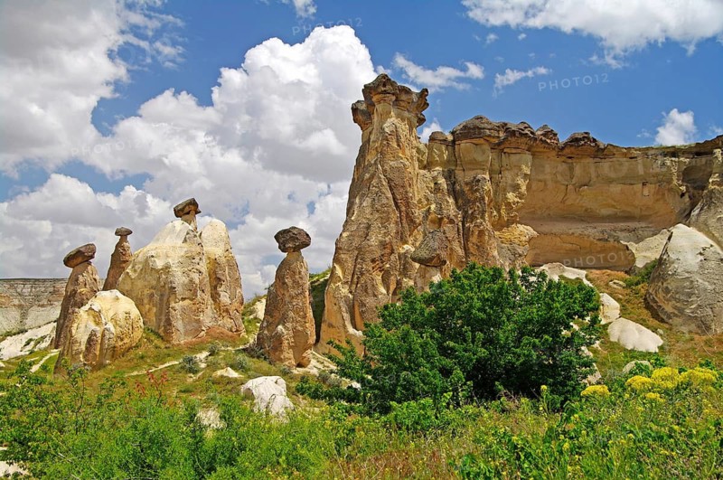 Europe, Turkey, Cappadocia, Cliffs, Cappadocia, Turkey