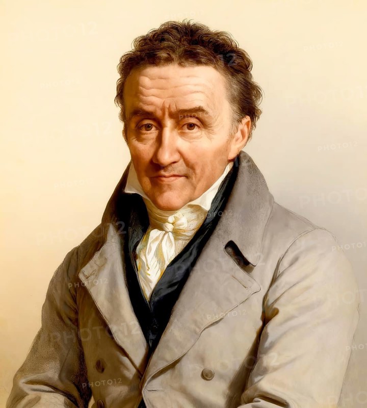 Portrait of Johann Heinrich Pestalozzi, 1746 - 1827, Swiss pedagogue, educational reformer, philanthropist, philosopher and politician, digitally edited based on a painting, subsequently colored