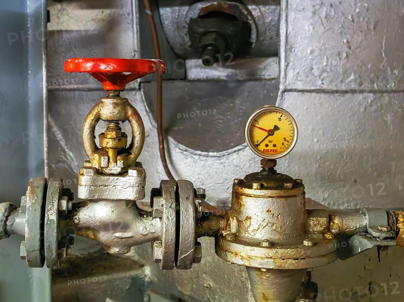Detailed photos from the engine room of the former freighter Cap San Diego, museum ship in the Port of Hamburg, Sankt Pauli Landungsbrücken, Hamburg, Germany
