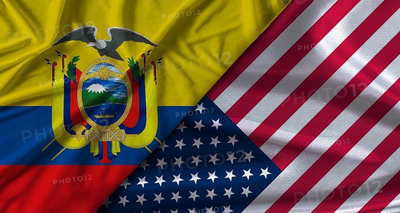 Bilateral relations between Ecuador and United States. Flag of Ecuador and United States
