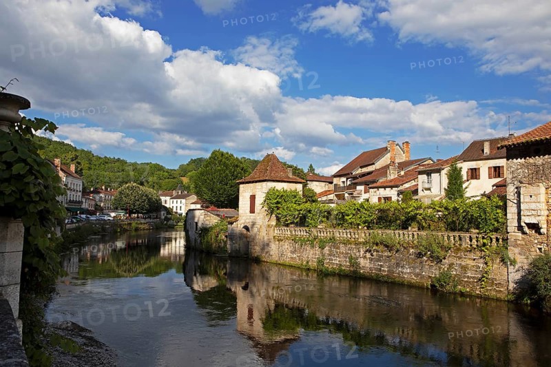 Brantôme on the Dronne River, Dordogne Department, Nouvelle-Aquitaine Region, Périgueux Arrondissement, Périgord Vert, France