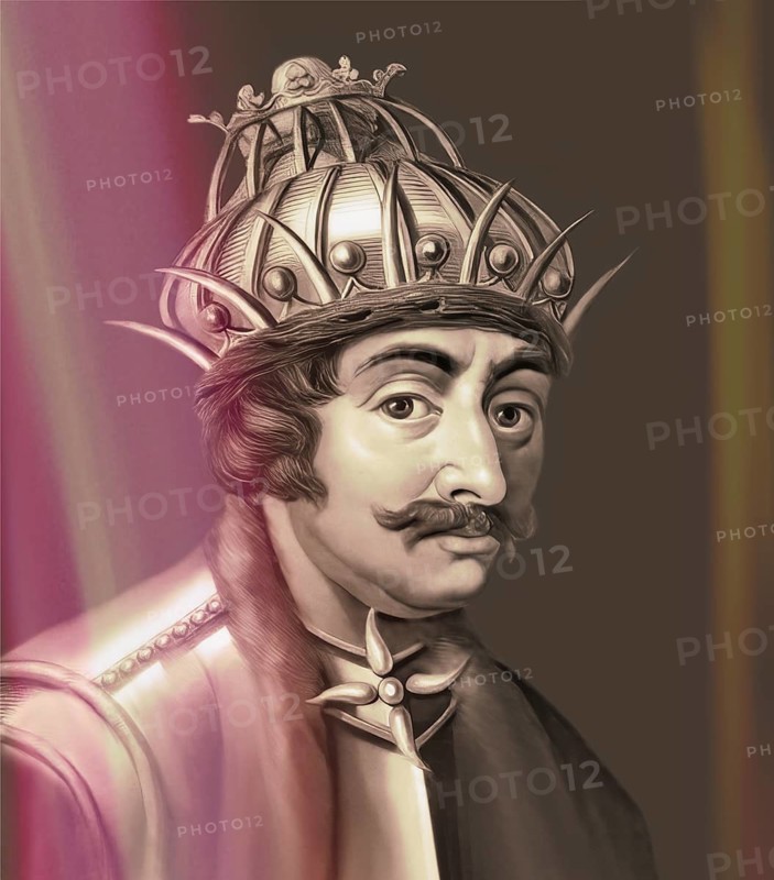 Theodoric the Great, Flavius Theodericus Rex, ca 454-526, king of the Ostrogoths from the Amali family, regent of the Visigoths and Italy, digitally edited