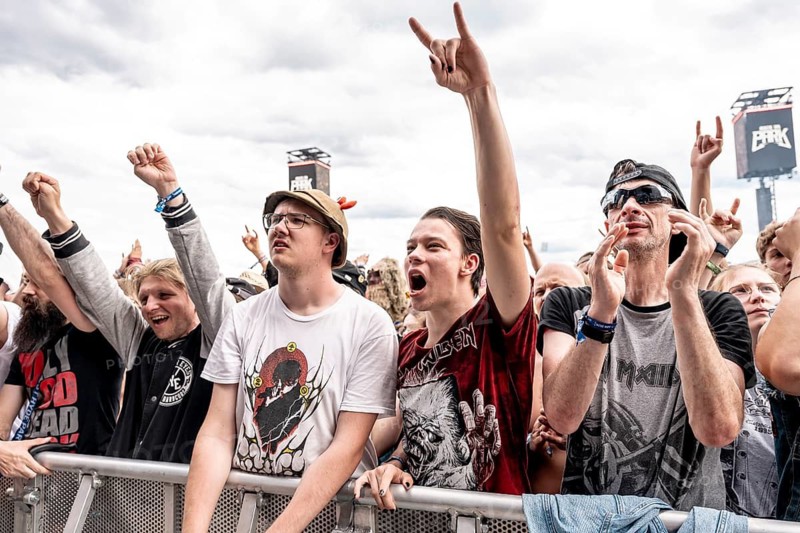 The audience rocks with Hollyood Undead at Rock im Park on Zeppelin Field in Nuremberg on 06.06.2026