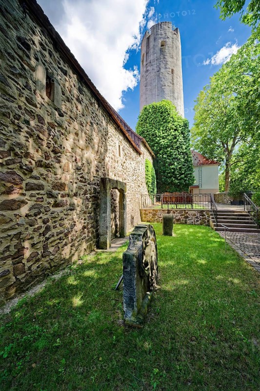 Torschreiberhaus, Altoschatzer Stadttor, Stadtmauer, Oschatz, Saxony, Germany
