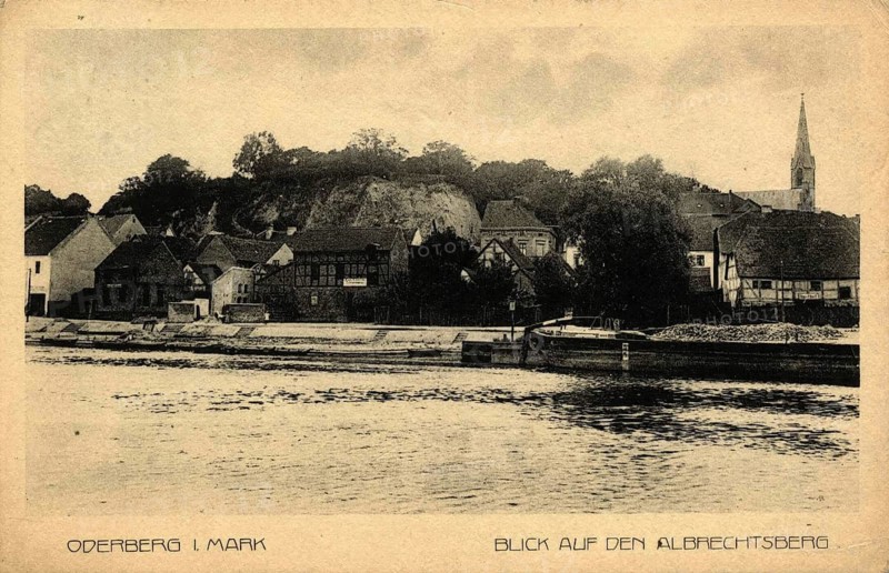View of Oderberg in Mark Brandenburg with a view of Albrechtsberg, Germany, authentic reproduction of an old postcard, around 1910, historical, exact date unknown