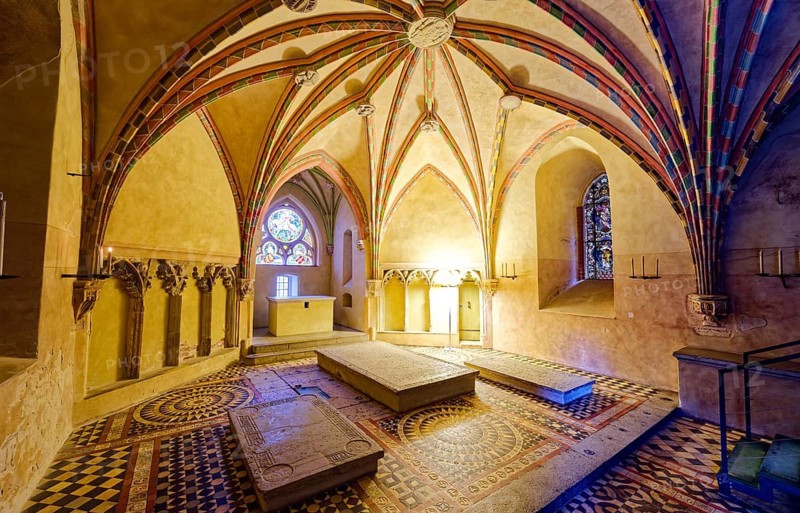Dansker, interior view of Malbork Castle. The Malborku Castle, Zamek w Malborku, is a neo-Gothic lowland castle built by the Teutonic Order, and is a UNESCO World Heritage Site. Malbork, Pomerania, Poland