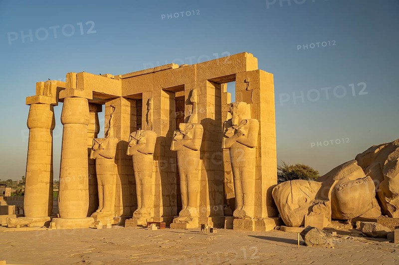 Ramesseum, mortuary temple of Ramesses II in the Theban necropolis near Luxor, Egypt
