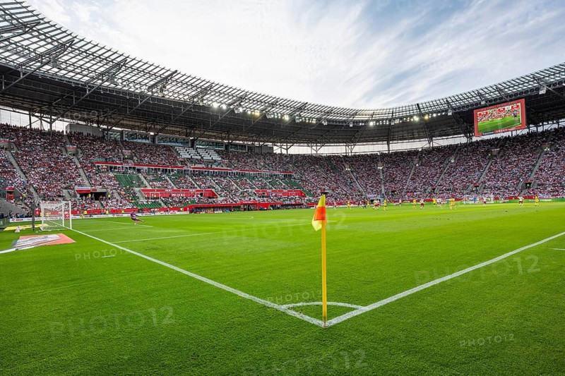 WROCLAW, POLAND, MAY 31, 2026: Friendly football match Poland vs Ukraine. Aerial view at the pitch and stadium Tarczynski Arena