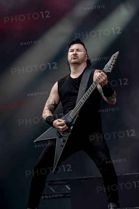Jacob Jake Pitts, guitarist of Black Veil Brides live at Rock im Park on Zeppelin Field in Nuremberg on 06.06.2026