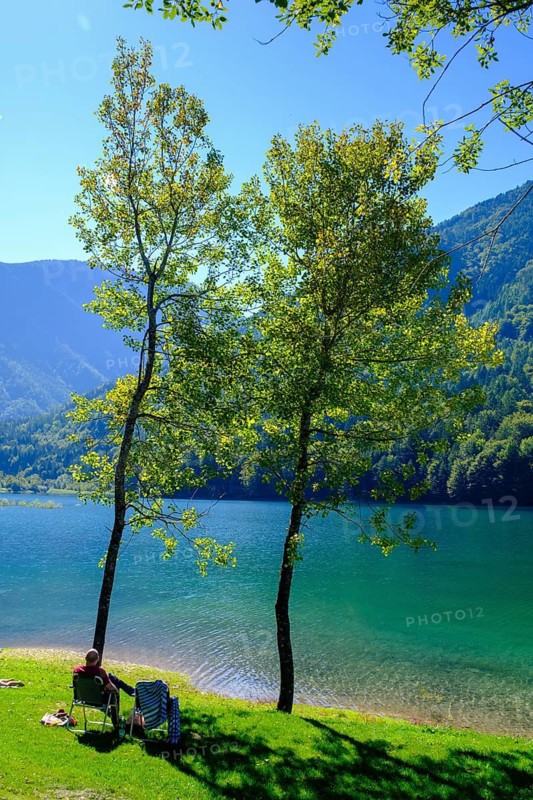 Freibach Reservoir, Zell-Homölisch, near Sankt Margareten im Rosental, Carinthia, Austria