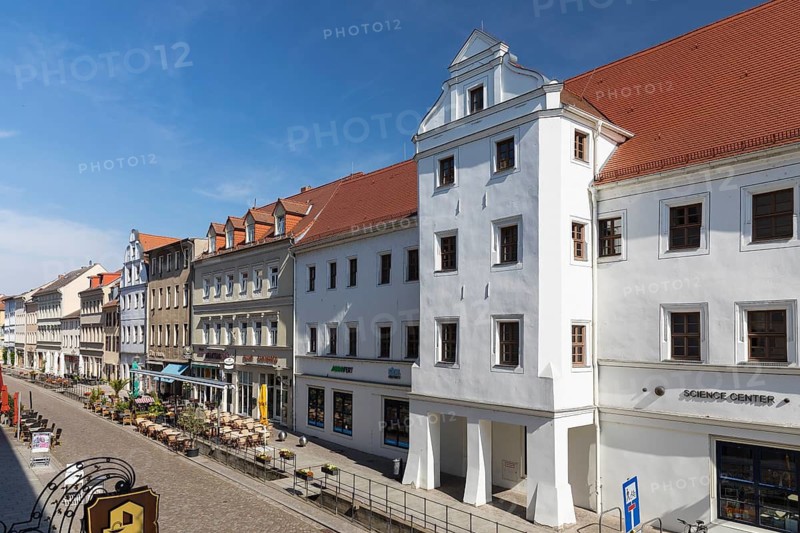 Schlossstraße mit Röhrwasser, Luther city Wittenberg, Saxony-Anhalt, Germany