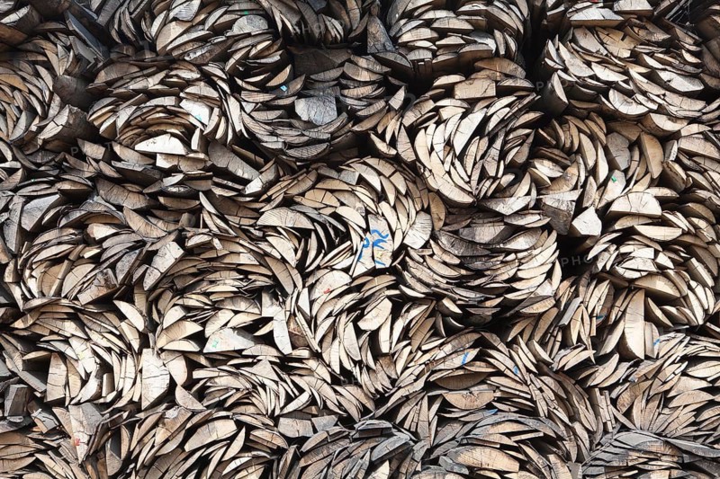 Pile of beech wood, Germany