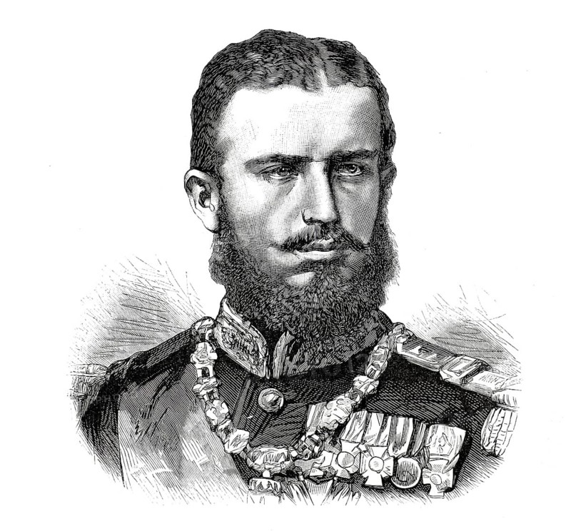 Karl Eitel Friedrich Zephyrinus Ludwig von Hohenzollern-Sigmaringen, King Charles I of Romania, April 20, 1839 - October 10, 1914. Under his long rule, the country achieved complete independence from the Ottoman Empire in 1878, illustration, reproduction from a model from the 19th century. Authentic, file restored for optimal use, exact date of submission unknown, historical