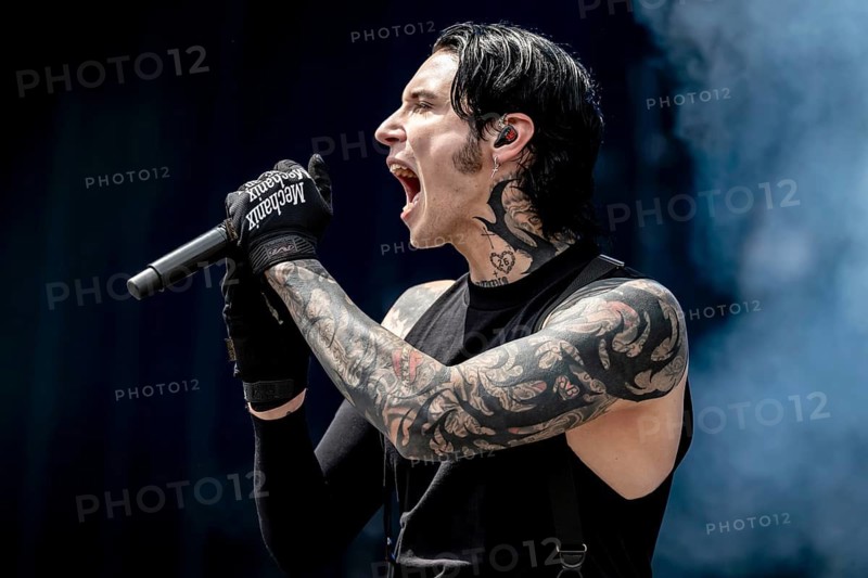 Andrew Biersack, singer of Black Veil Brides live at Rock im Park on Zeppelin Field in Nuremberg on 06.06.2026