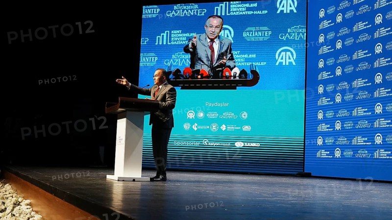 GAZIANTEP, TURKEY - JUNE 9, 2026: Governor of Gaziantep Kemal Ceber participates in the Anadolu City Economies Summit held in Gaziantep. The high-level event focuses on strengthening bilateral relations, cross-border trade, economic cooperation, and the reconstruction of Syria, Gaziantep, Turkey