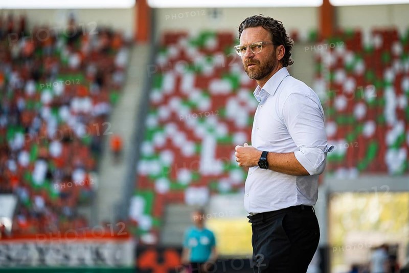 LUBIN, POLAND - MAY 3, 2026: Football match polish top league Ekstraklasa between KGHM Zaglebie Lubin vs Cracovia. Head coach Bartosz Grzelak
