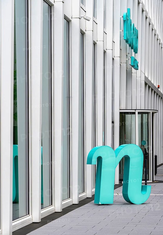 Entrance to the nhow Hotel in Frankfurt city center, Frankfurt am Main, Hesse, Germany