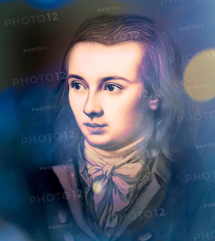 Portrait of Georg Philipp Friedrich Freiherr von Hardenberg, pseudonym and pen name Novalis, 1772 - 1801, German poet of Early German Romanticism, digitally edited