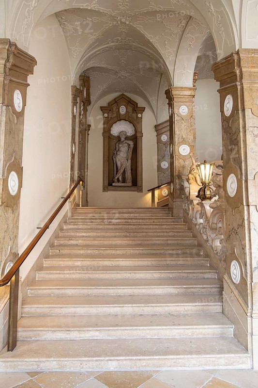 Baroque Engelstreppe, Engeslsstiege, Mirabell Palace, Salzburg, Salzburg state, Austria