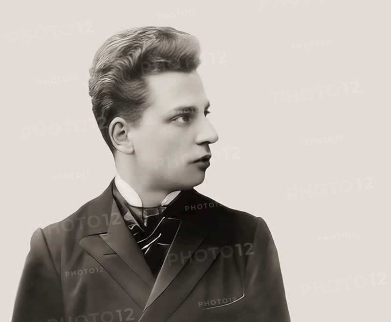 Portrait of Rainer Maria Rilke, 1875 – 1926, Austrian poet and novelist, digitally edited