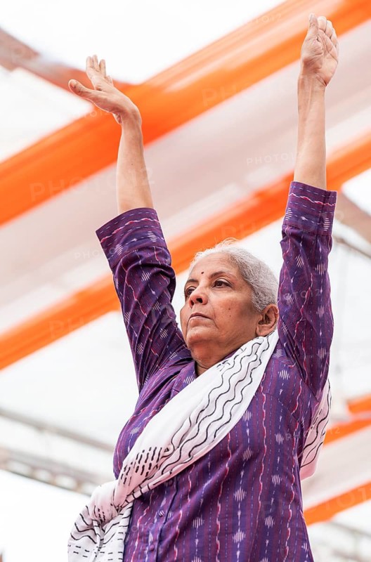 Union Finance Minister Nirmala Sitharaman participated in a mass yoga session organised on the occasion of International Day of Yoga, in Guwahati, India on 21 June 2026. The International Day of Yoga is a global observance celebrated every year on 21 June to promote the benefits of yoga for physical, mental, and spiritual well-being