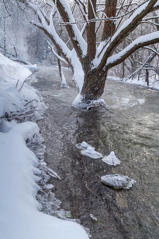 Germany, Greiz, Mildenfurth, Thuringia, Weidatal, Wünschendorf, ice, flowing water, river, high size, portrait format, ice, landscape, river, snow, Vogtland, winter