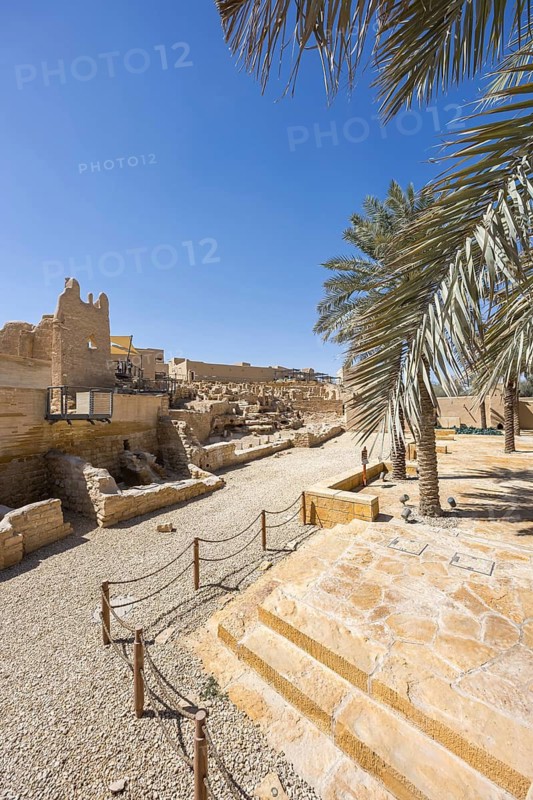 Riad Salwa Palace in the historic district of At-Turaif UNESCO World Heritage Site in Riyadh, Saudi Arabia
