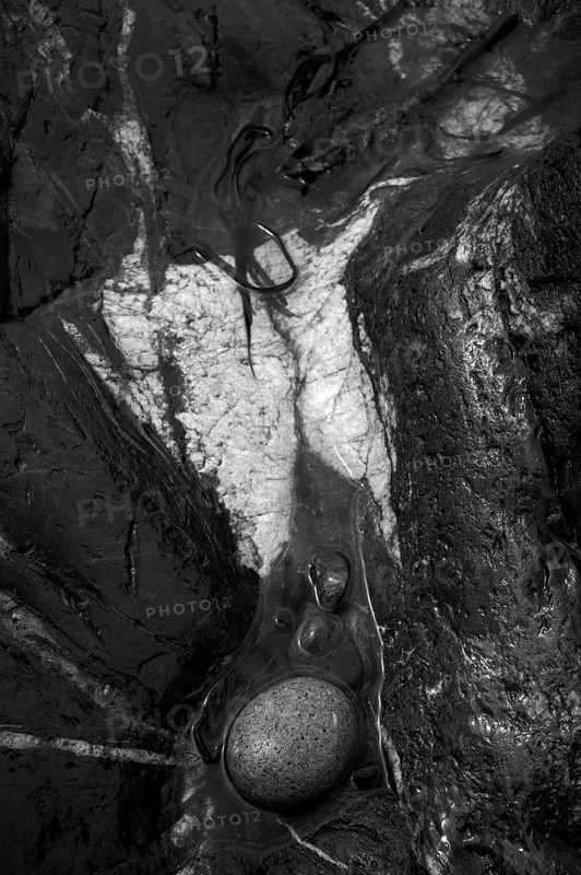 Pebbles, stones, pebbles, Cape Cape Cornwall, black and white, St Just in Penwith, Cornwall, England, Great Britain, Great Britain