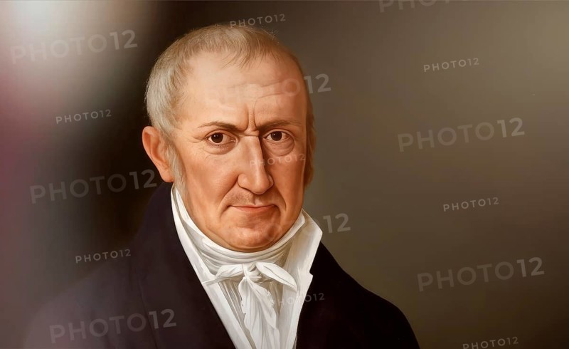 Alessandro Volta, 1745 – 1827, Italian chemist and physicist, pioneer of electricity and power and the inventor of the electric battery, digitally edited based on a historical illustration