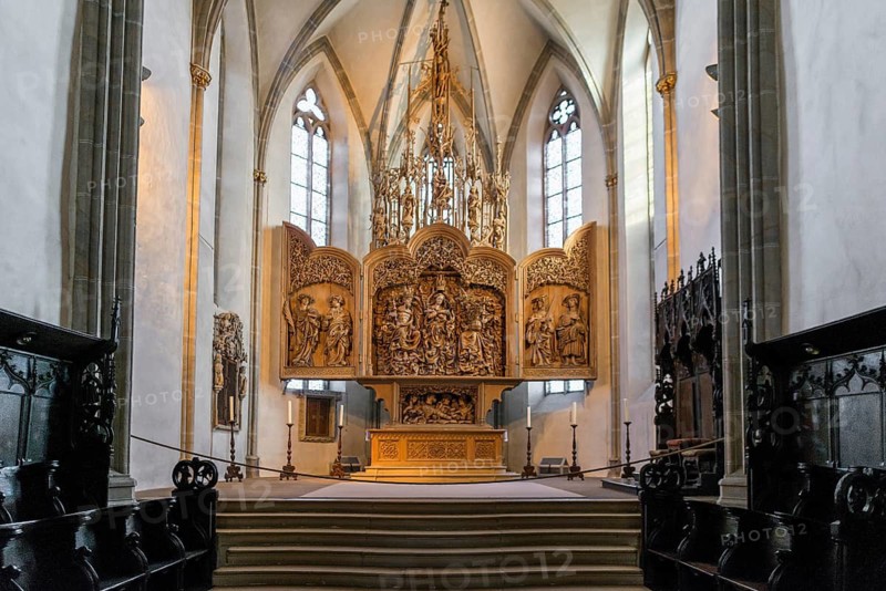Interior view, St. Stephen's Cathedral, Breisach am Rhein, Kaiserstuhl, Breisgau, Baden-Württemberg, Germany