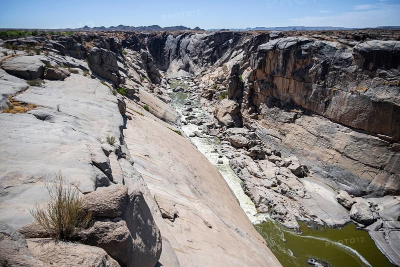 Dumping on the Orange River, Augrabies Falls National Park, Northern Cape, South Africa