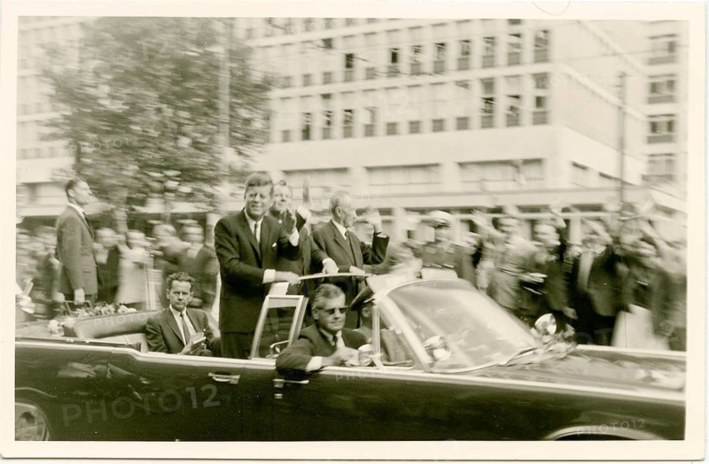 President John F. Kennedy, USA, West Berlin, visit, June 26, 1963, Cold War, Berlin Wall, Mayor Willy Brandt, Konrad Adenauer, private photo