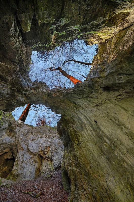 Höhlenruine Riesenburg, Doos, Upper Franconia, Bavaria, Germany