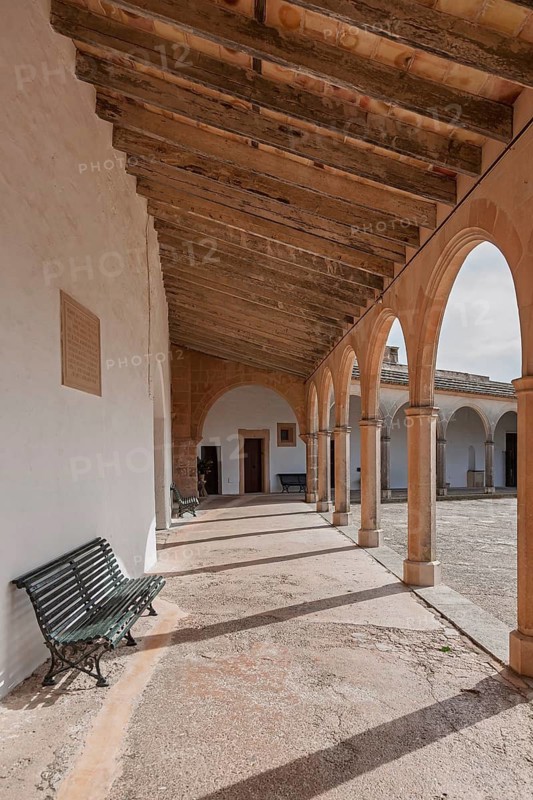 Santuari de Monti-Sión, Montesion Sanctuary, Puig de Monti-Sión, Porreres, Majorca, Balearic Islands, Spain