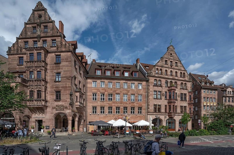 Hotel Deutscher Kaiser, built around 1888, Königstr, Nuremberg, Middle Franconia, Bavaria, Germany