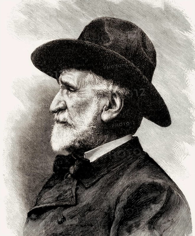 Giuseppe Verdi, 1813 – 1901, Italian opera composer, digitally edited