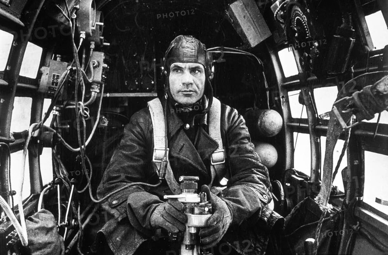 Portrait of Sergei Dubil, bomber pilot, exact location unknown, Soviet Union, 1943