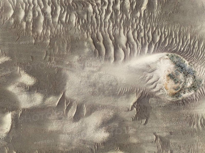 Sand patterns in the Namib Desert. Aerial view. Drone shot. Skeleton Coast, Namibia